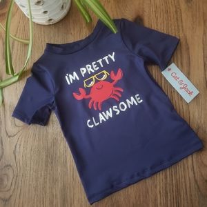 Cat & Jack Navy Claw I'm Really Clawsome‎ Rashguard